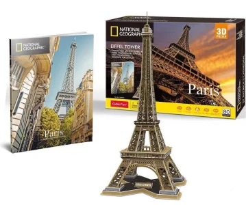 Obrázek k produktu 3D puzzle National Geographic: Eiffelova věž 80 dílků