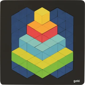 Obrázek k produktu Dřevěné puzzle Pyramida 3D efekt 82 dílků