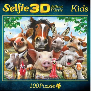 Obrázek k produktu Puzzle Farma selfie 3D 100 dílků