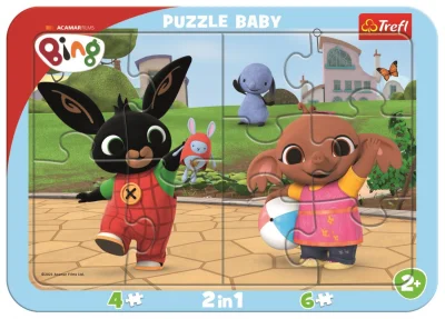 Obrázek k produktu Baby puzzle Bing si hraje 2v1, 10 dílků