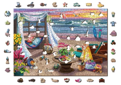 Obrázek k produktu Dřevěné puzzle Letní čas 2v1, 505 dílků EKO