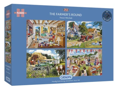 Obrázek k produktu Puzzle Farmářův den 4x500 dílků