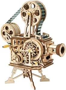 Obrázek k produktu Rokr 3D dřevěné puzzle Mechanický filmový projektor 183 dílků