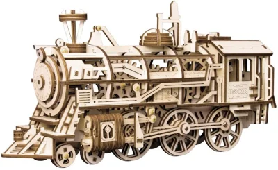 Obrázek k produktu Rokr 3D dřevěné puzzle Lokomotiva 350 dílků