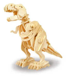 Obrázek k produktu Rokr 3D dřevěné puzzle Chodící T-Rex 85 dílků