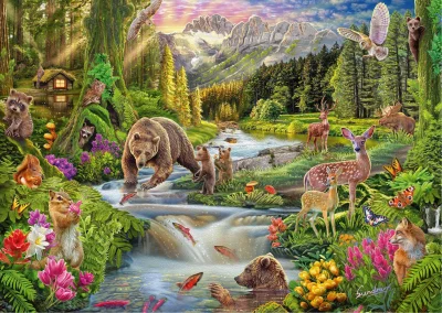 Obrázek k produktu Puzzle Divoká příroda: Hranice lesa 1000 dílků