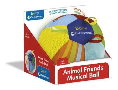 Obrázek k produktu BABY Měkký hudební míč se zvířecími kamarády
