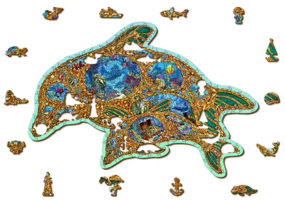Obrázek k produktu Dřevěné puzzle Klenoty moře 250 dílků EKO