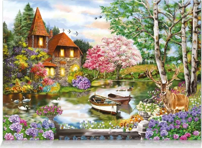 Obrázek k produktu Puzzle Dům u jezera 1000 dílků