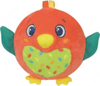 Obrázek k produktu BABY Plyšový míček Ptáček s chrastítkem