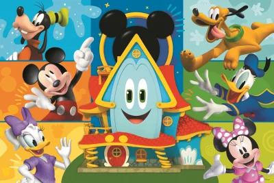 Obrázek k produktu Puzzle Mickeyho klubík: Mickey Mouse a kamarádi MAXI 24 dílků