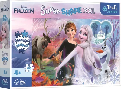 Obrázek k produktu Puzzle Super Shape XXL Ledové království 2: Tančící sestry 60 dílků
