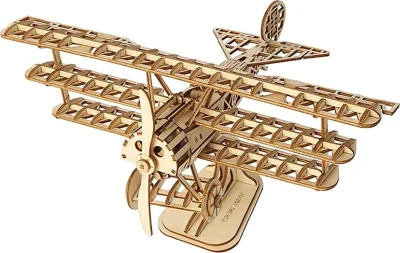 Obrázek k produktu Rolife 3D dřevěné puzzle Letadlo 145 dílků