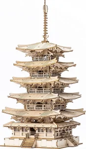 Obrázek k produktu Rolife 3D dřevěné puzzle Pětipatrová pagoda 275 dílků