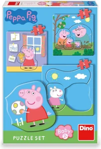 Obrázek k produktu Baby puzzle Prasátko Pepina a rodina 3v1 (3,4,5 dílků)