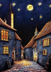 Obrázek k produktu Puzzle Středověká noc Chánů 500 dílků