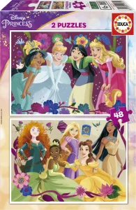 Obrázek k produktu Puzzle Disney princezny 2x48 dílků