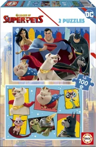 Obrázek k produktu Puzzle DC Liga supermazlíčků 2x100 dílků