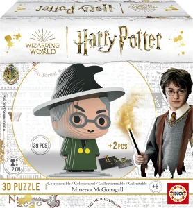 Obrázek k produktu 3D puzzle Harry Potter: Minerva McGonagallová 39 dílků