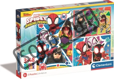 Obrázek k produktu Puzzle Marvel: Spidey a jeho úžasní přátelé 3x48 dílků