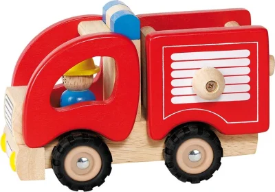 Obrázek k produktu Dřevěné hasičské auto
