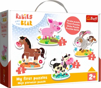 Obrázek k produktu Baby puzzle Na farmě 4v1 (2,3,4,5 dílků)