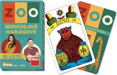 Obrázek k produktu Jednohlavé mariášové karty Prima Zoo
