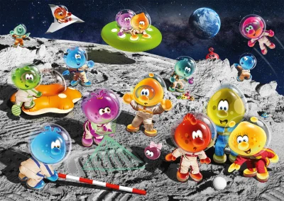 Obrázek k produktu Puzzle Spacebubble Club: Na Měsíci 1000 dílků
