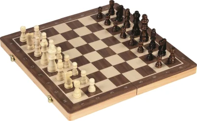 Obrázek k produktu Dřevěné šachy 2v1 magnetické