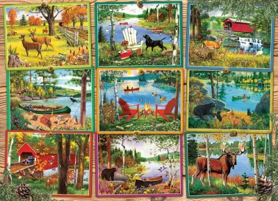 Obrázek k produktu Puzzle Pohledy od jezera 1000 dílků