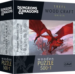 Obrázek k produktu Wood Craft Origin puzzle Dungeons&Dragons: Starověký červený drak 501 dílků