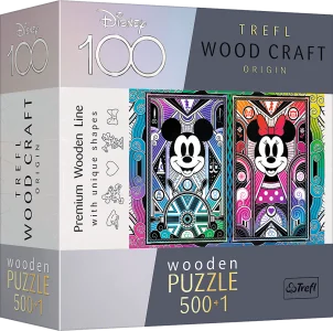 Obrázek k produktu Wood Craft Origin puzzle Mickey Mouse a Minnie 501 dílků
