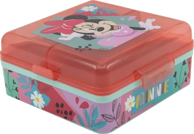Obrázek k produktu Čtvercový Multi Box na svačinu Minnie Mouse