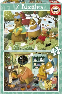Obrázek k produktu Puzzle Lesní příběhy 2x20 dílků