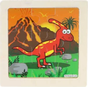 Obrázek k produktu Dřevěné puzzle Dinosaurus: Cryolophosaurus 9 dílků