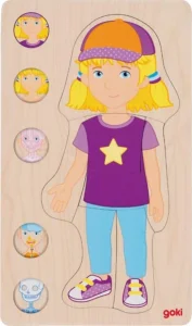 Obrázek k produktu Vícevrstvé puzzle Lidské tělo Dívka