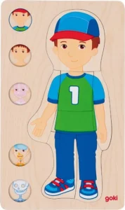 Obrázek k produktu Vícevrstvé puzzle Lidské tělo Chlapec