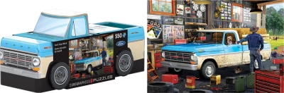 Obrázek k produktu Puzzle v plechové krabičce Pickup Truck 550 dílků