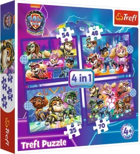 Obrázek k produktu Puzzle Tlapková patrola: Hrdinové 4v1 (35,48,54,70 dílků)
