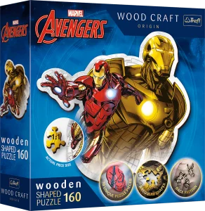 Obrázek k produktu Wood Craft Origin puzzle Odvážný Iron Man 160 dílků