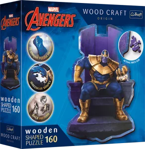 Obrázek k produktu Wood Craft Origin puzzle Thanos na trůnu 160 dílků