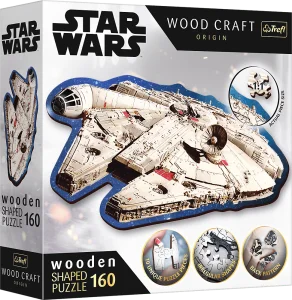 Obrázek k produktu Wood Craft Origin puzzle Star Wars: Millennium Falcon 160 dílků