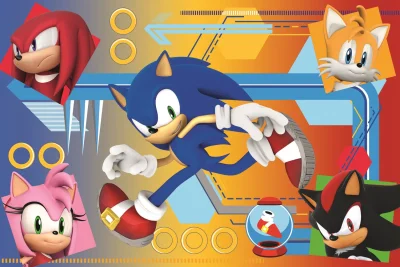 Obrázek k produktu Puzzle Sonic v akci 60 dílků