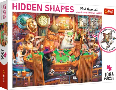 Obrázek k produktu Puzzle Hidden Shapes: Herní večer 1086 dílků