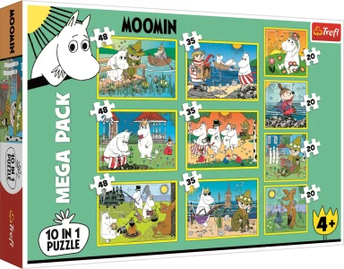 Obrázek k produktu Puzzle Mumínci MEGA PACK 10v1