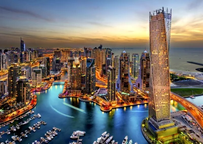 Obrázek k produktu Puzzle Dubajský přístav v noci 1000 dílků