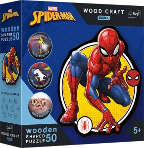 Obrázek k produktu Wood Craft Junior puzzle Spiderman: Síla 50 dílků