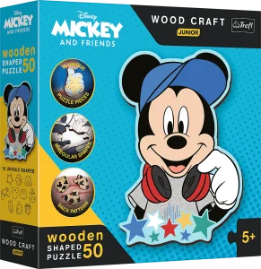 Obrázek k produktu Wood Craft Junior puzzle Ve světě Mickeho Mouse 50 dílků