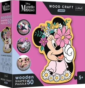 Obrázek k produktu Wood Craft Junior puzzle Ve světě Minnie Mouse 50 dílků