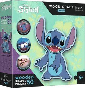 Obrázek k produktu Wood Craft Junior puzzle Lilo & Stitch 50 dílků